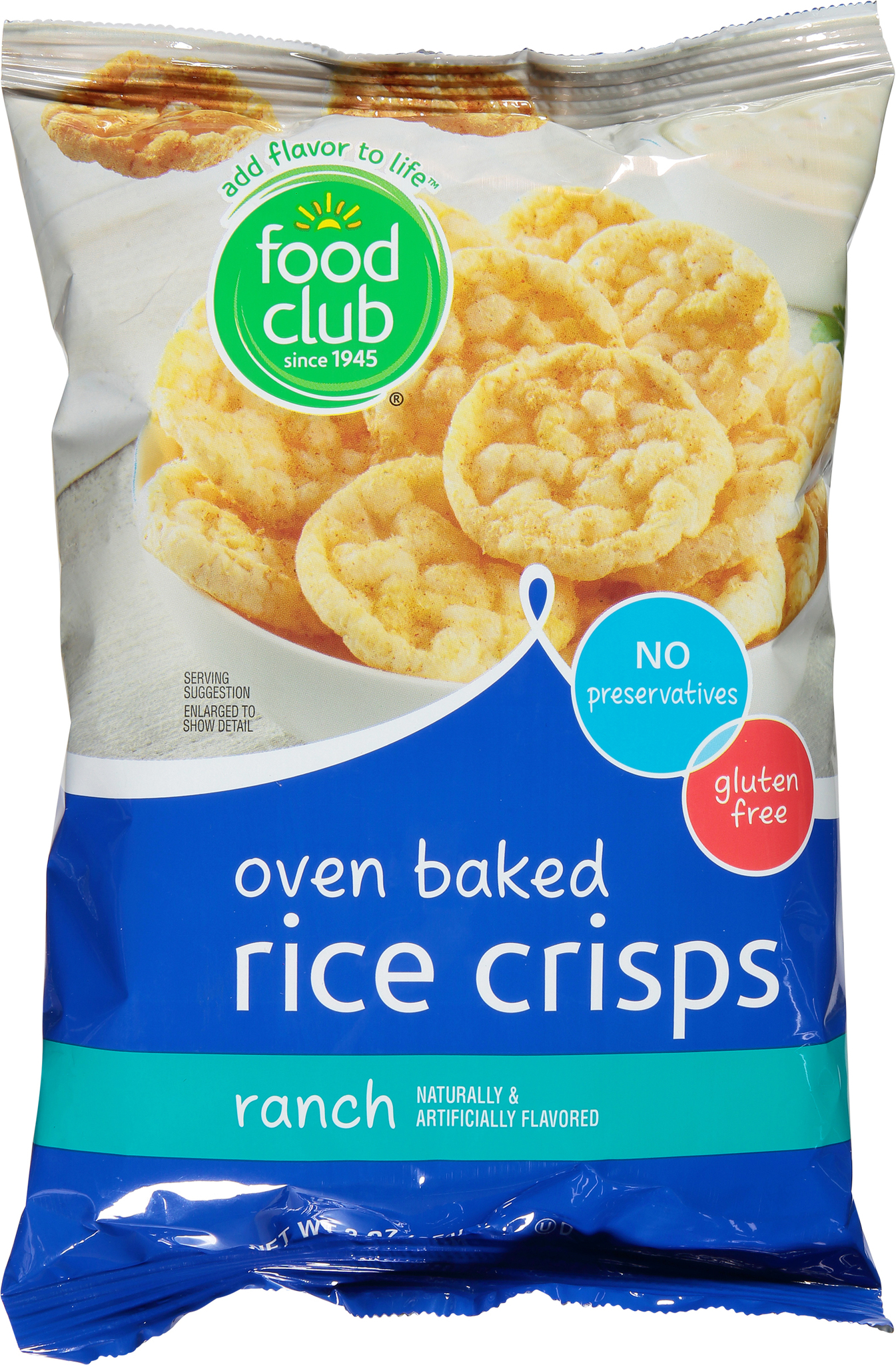 Ranch Oven Baked Rice Crisps