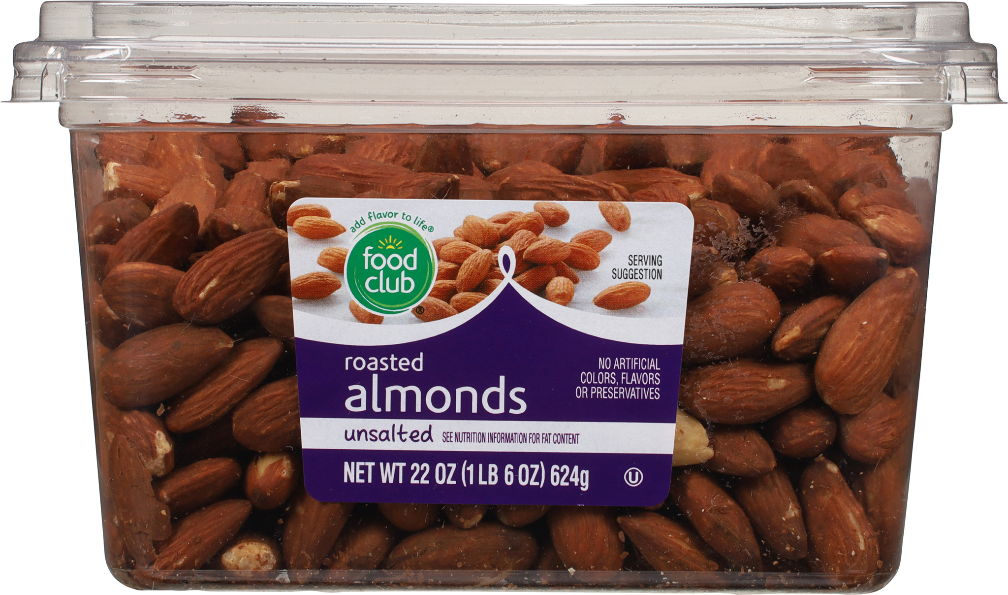 Roasted Unsalted Almonds