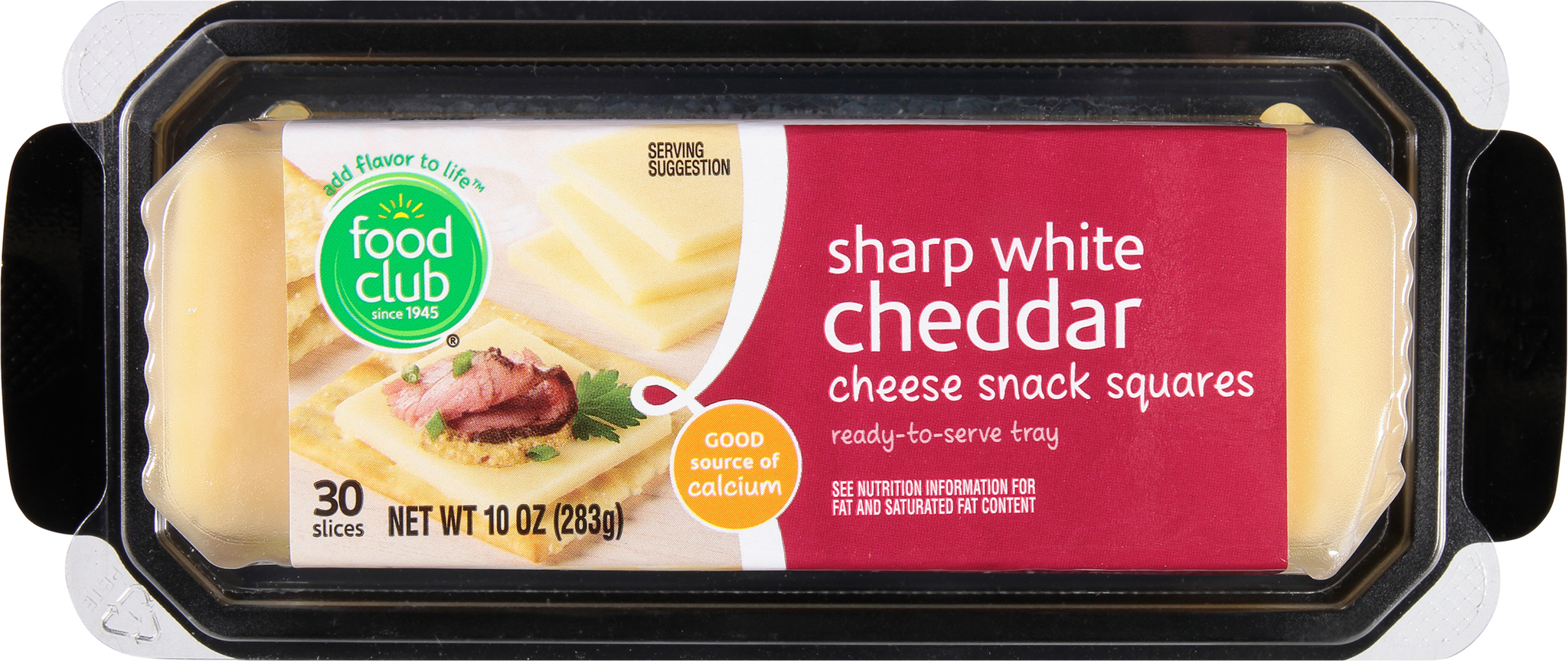 Sharp White Cheddar Cheese Snack Squares