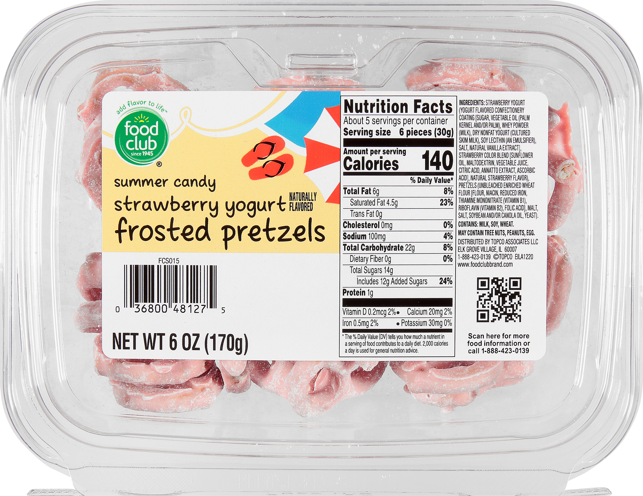 Strawberry Yogurt Frosted Pretzels