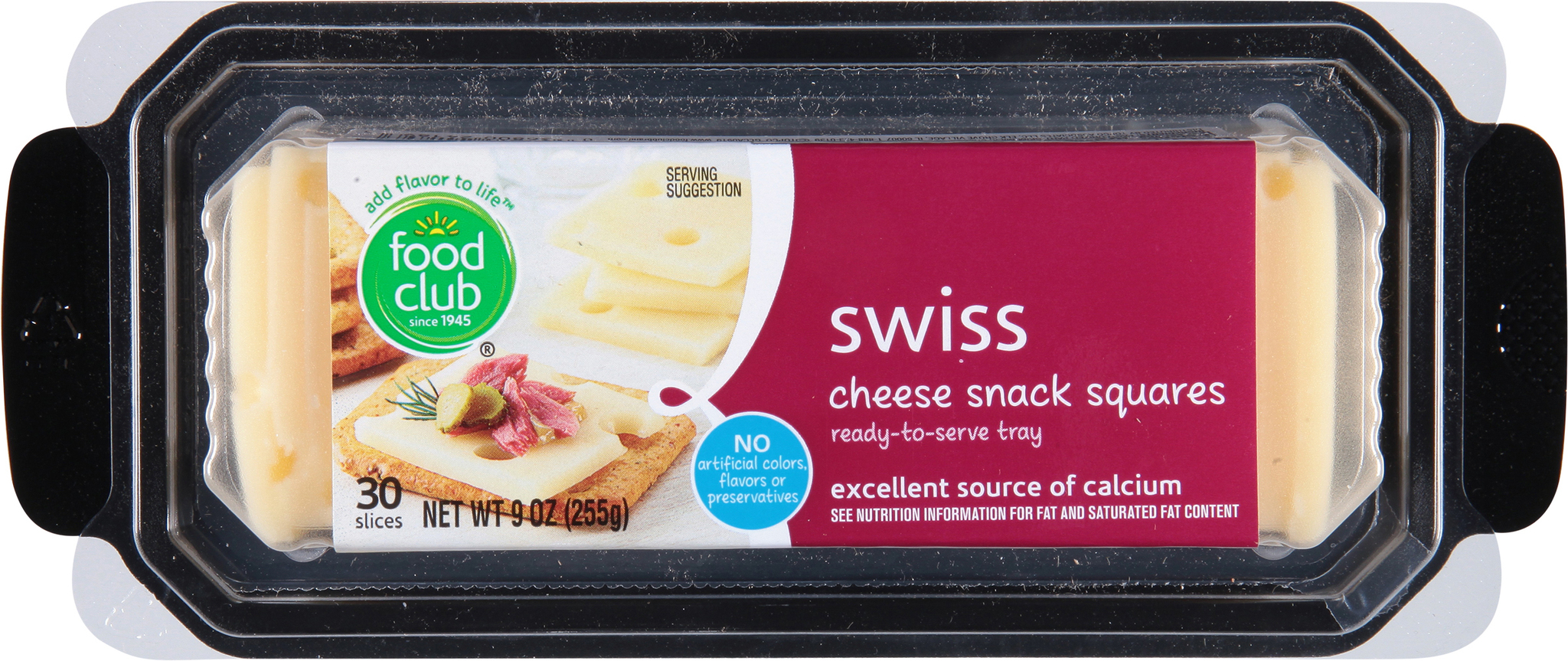 Swiss Cheese Snack Squares