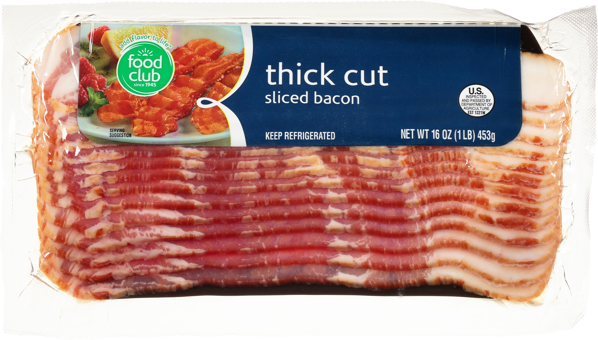 Thick Cut Sliced Bacon