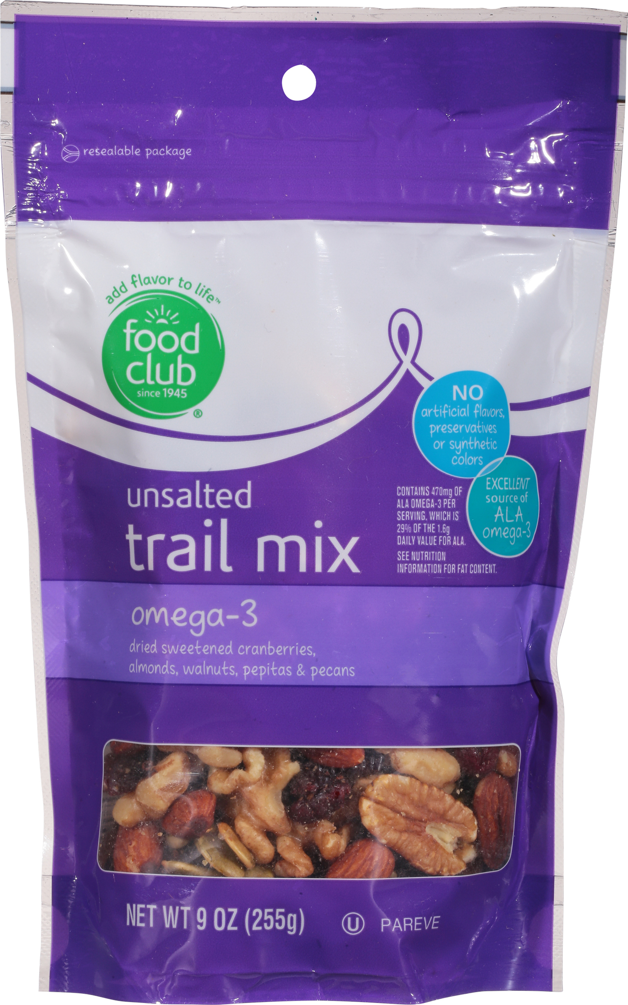 Unsalted Omega-3 Trail Mix