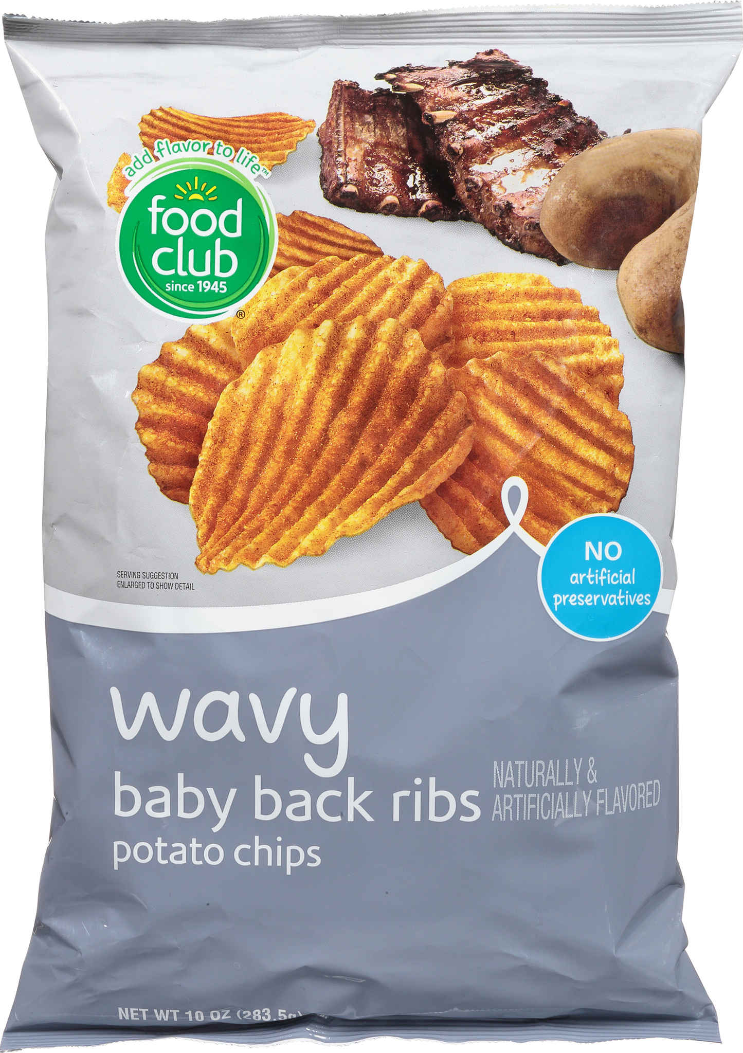 Wavy Baby Back Ribs Potato Chips