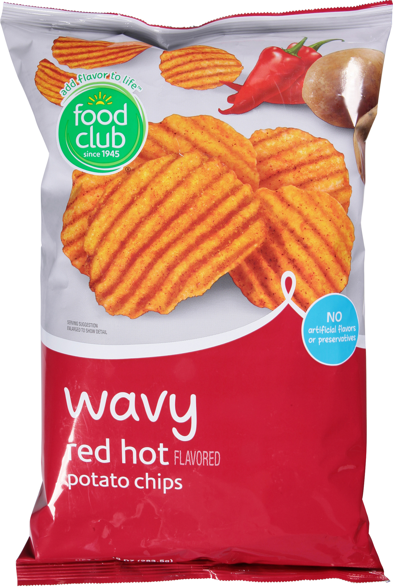 Wavy Red Hot Flavored Potato Chips