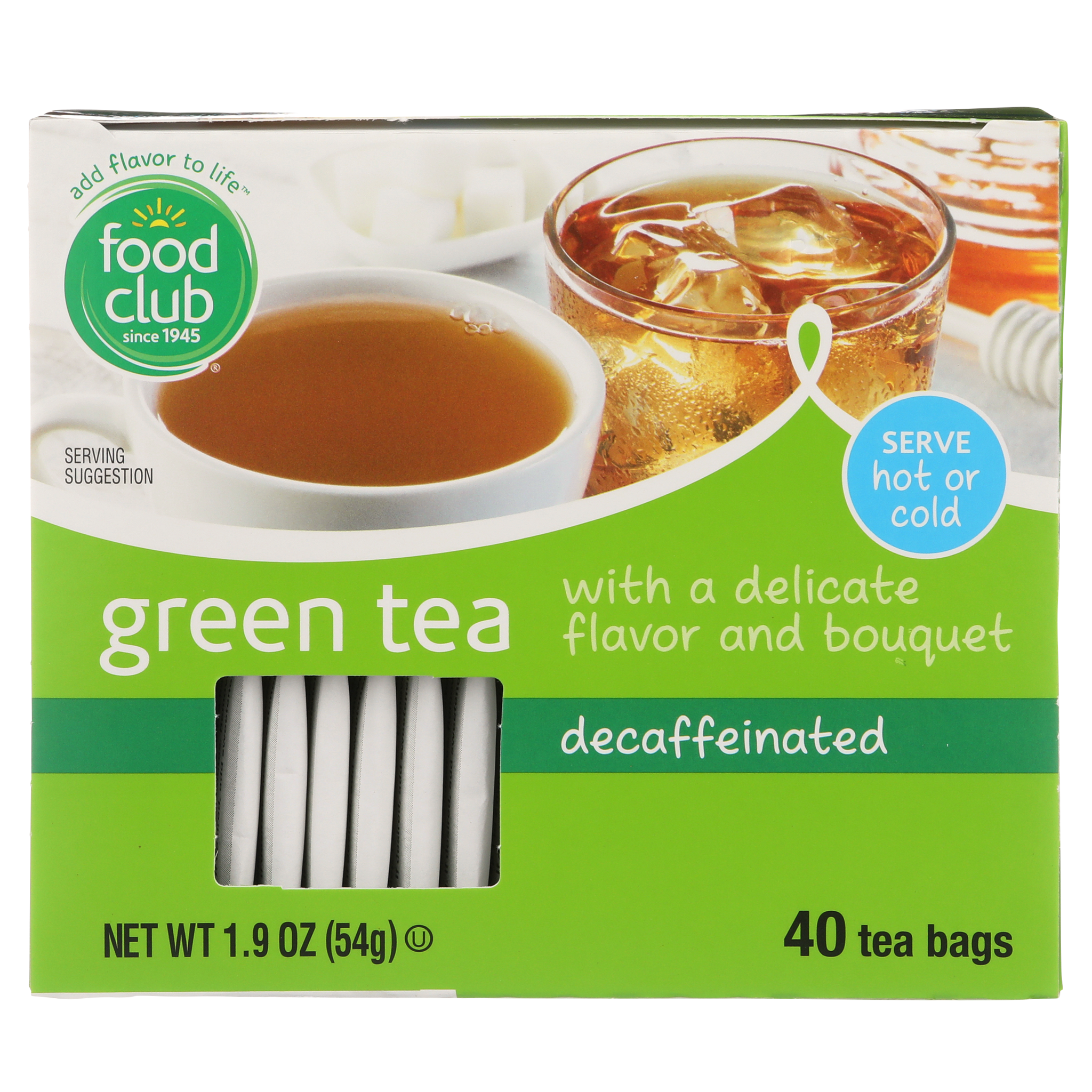 Green Decaffeinated Tea Bags