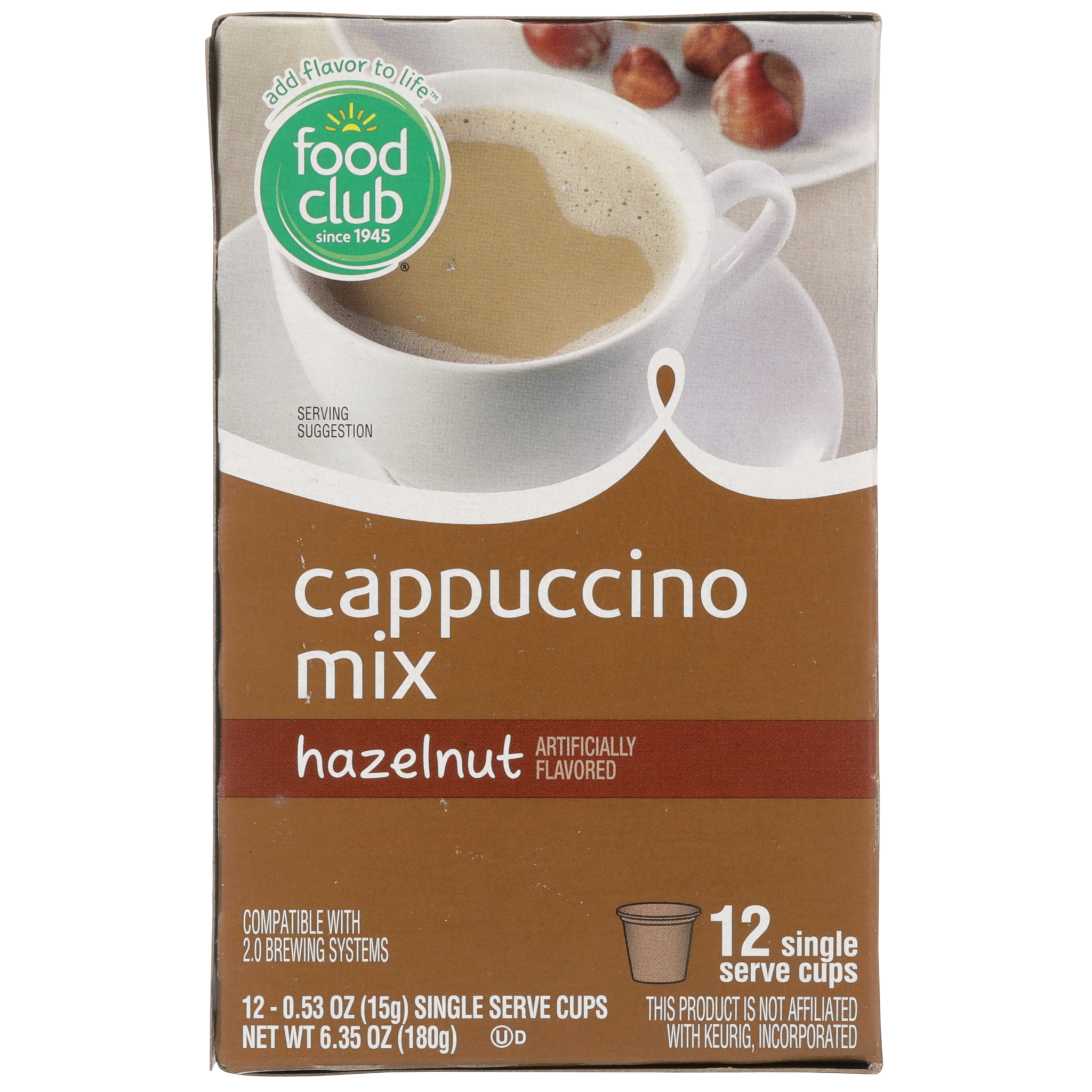 Hazelnut Cappuccino Mix Single Serve Cups