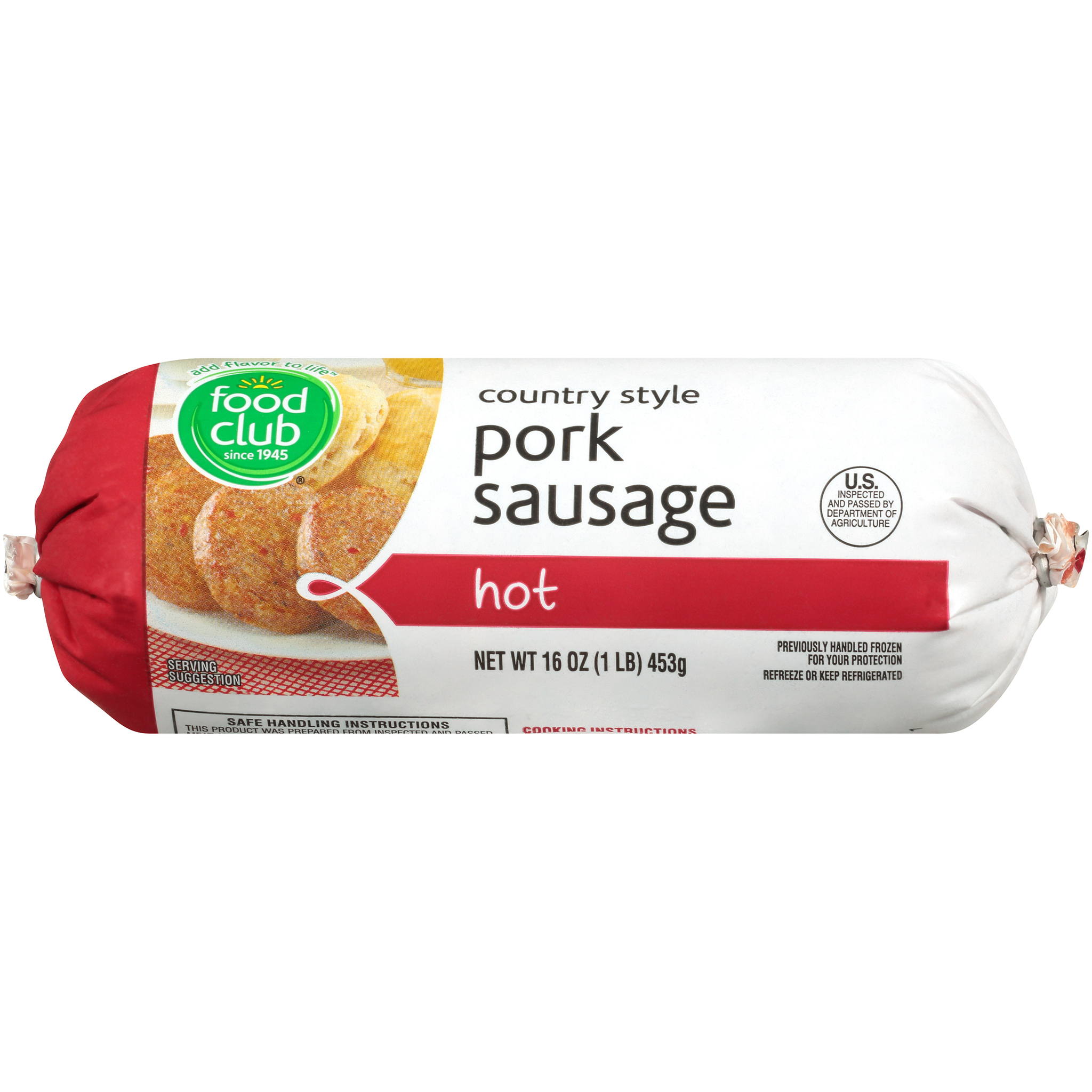 Hot Country Style Pork Sausage