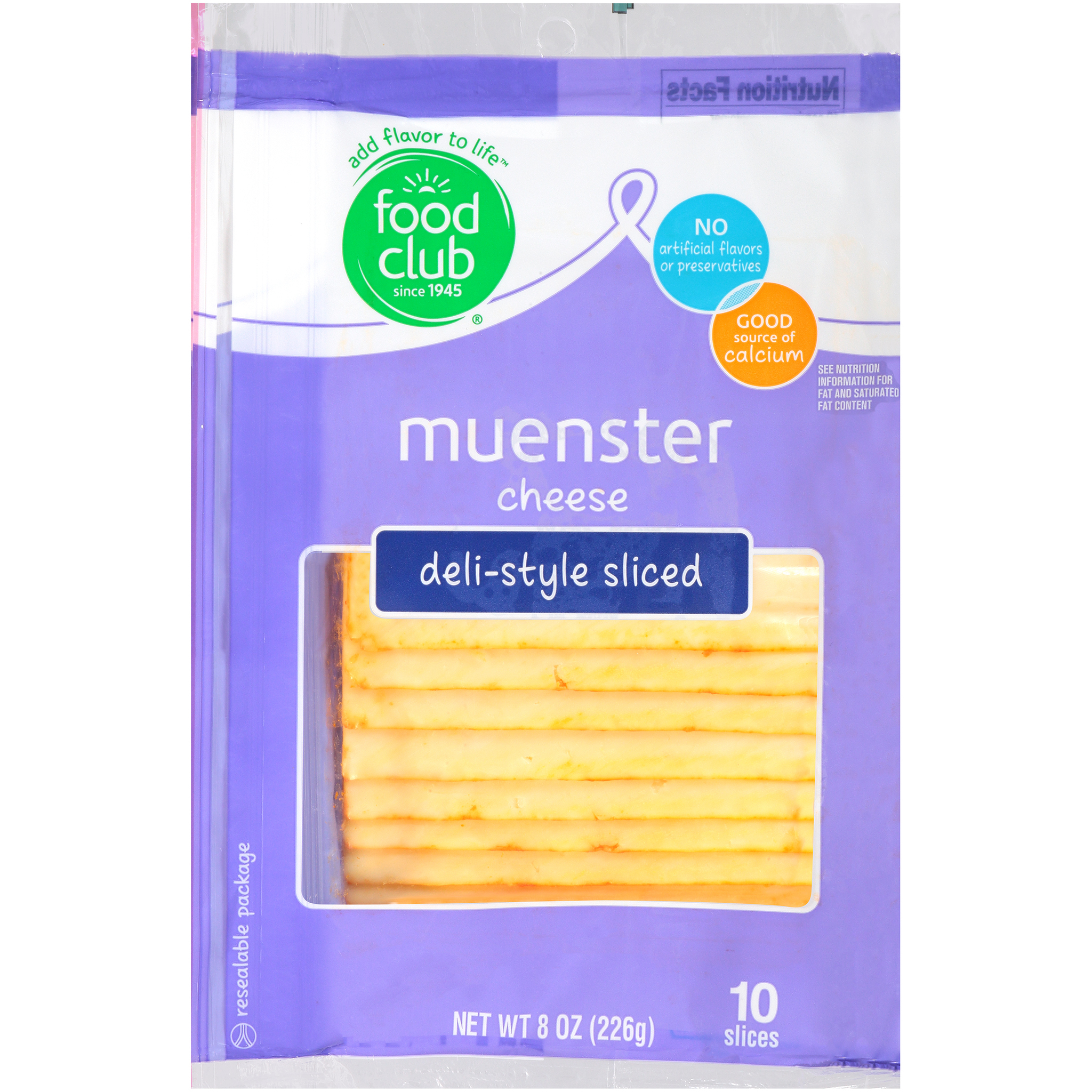 Muenster Deli-Style Sliced Cheese