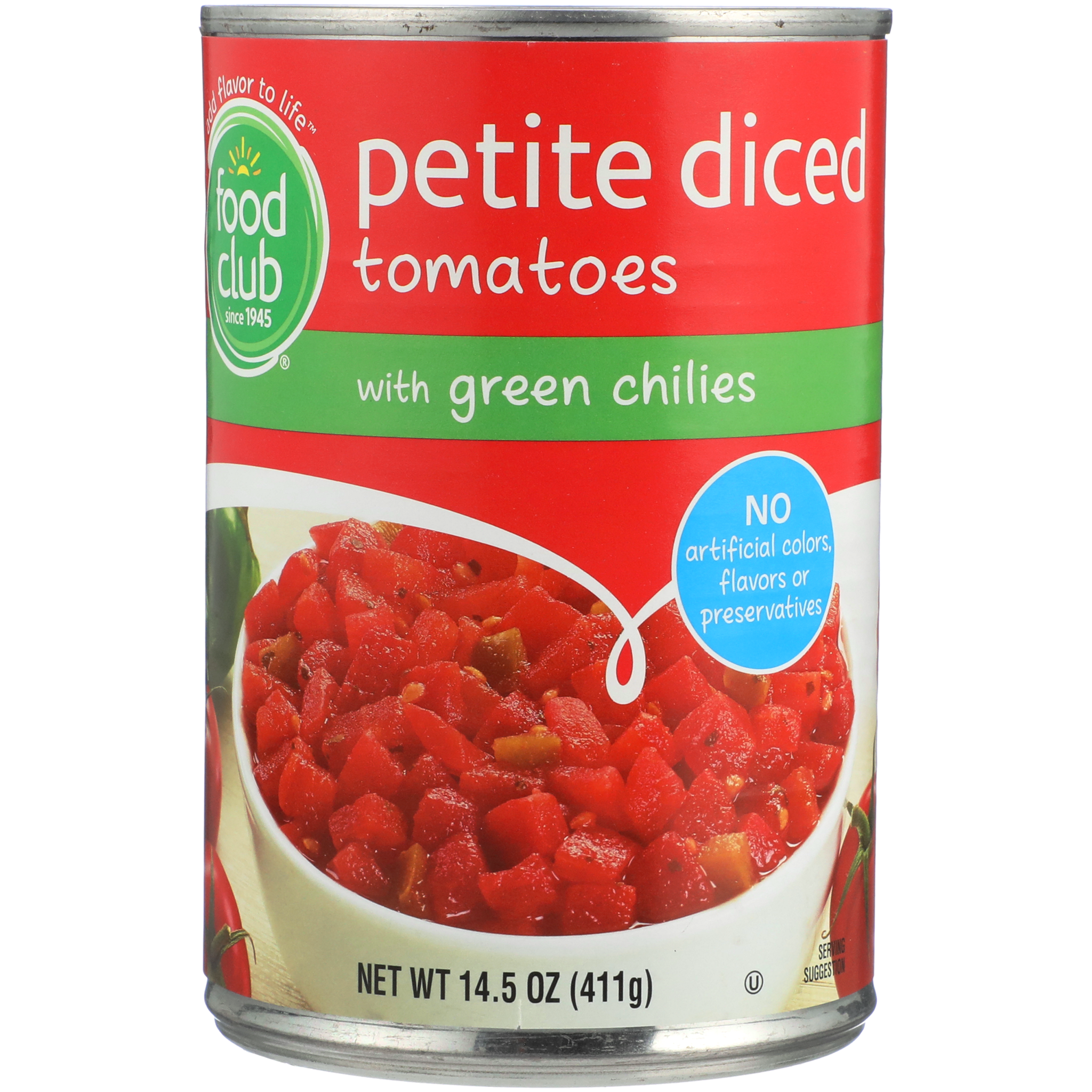 Petite Diced Tomatoes With Green Chilies