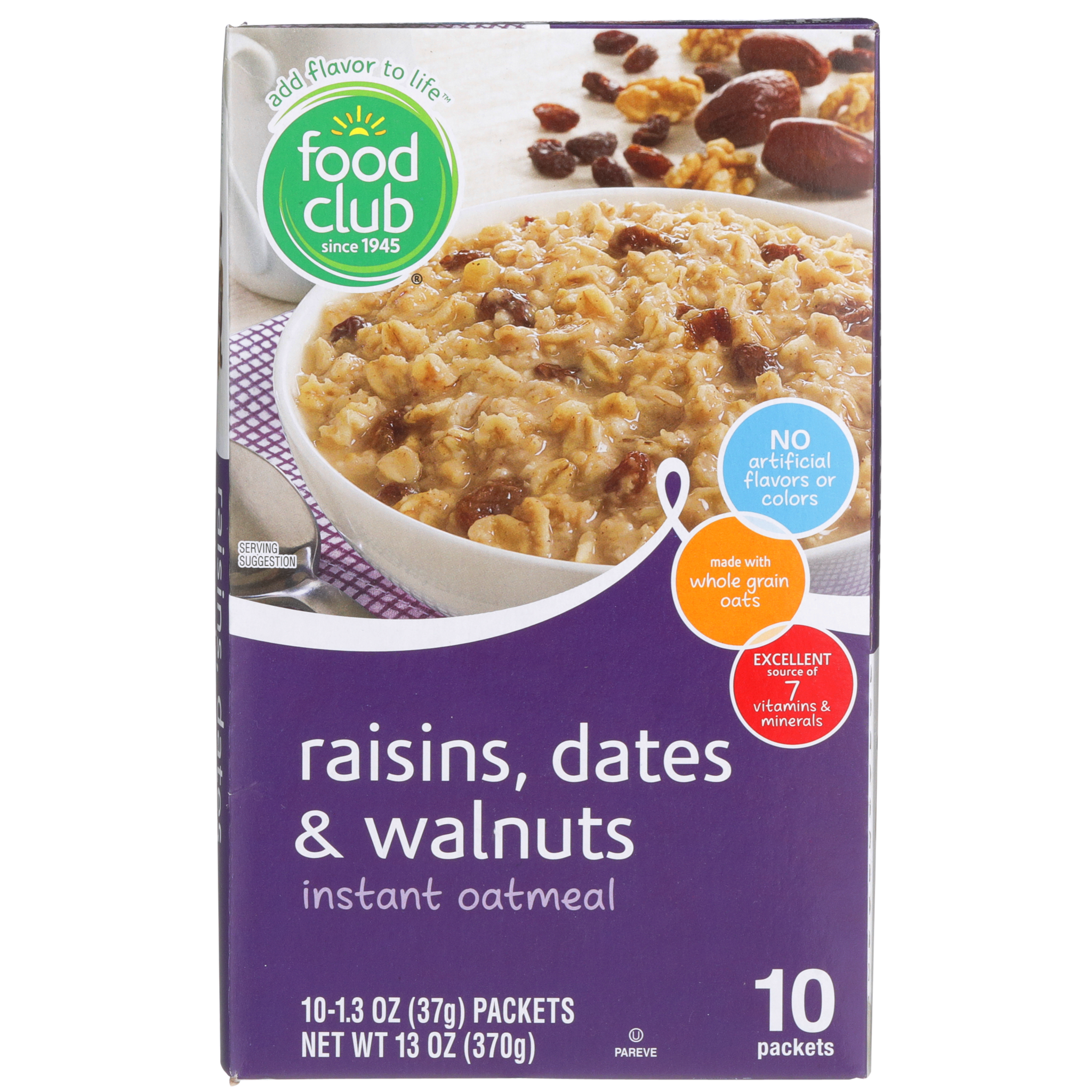 Raisins  Dates & Walnuts Instant Oatmeal