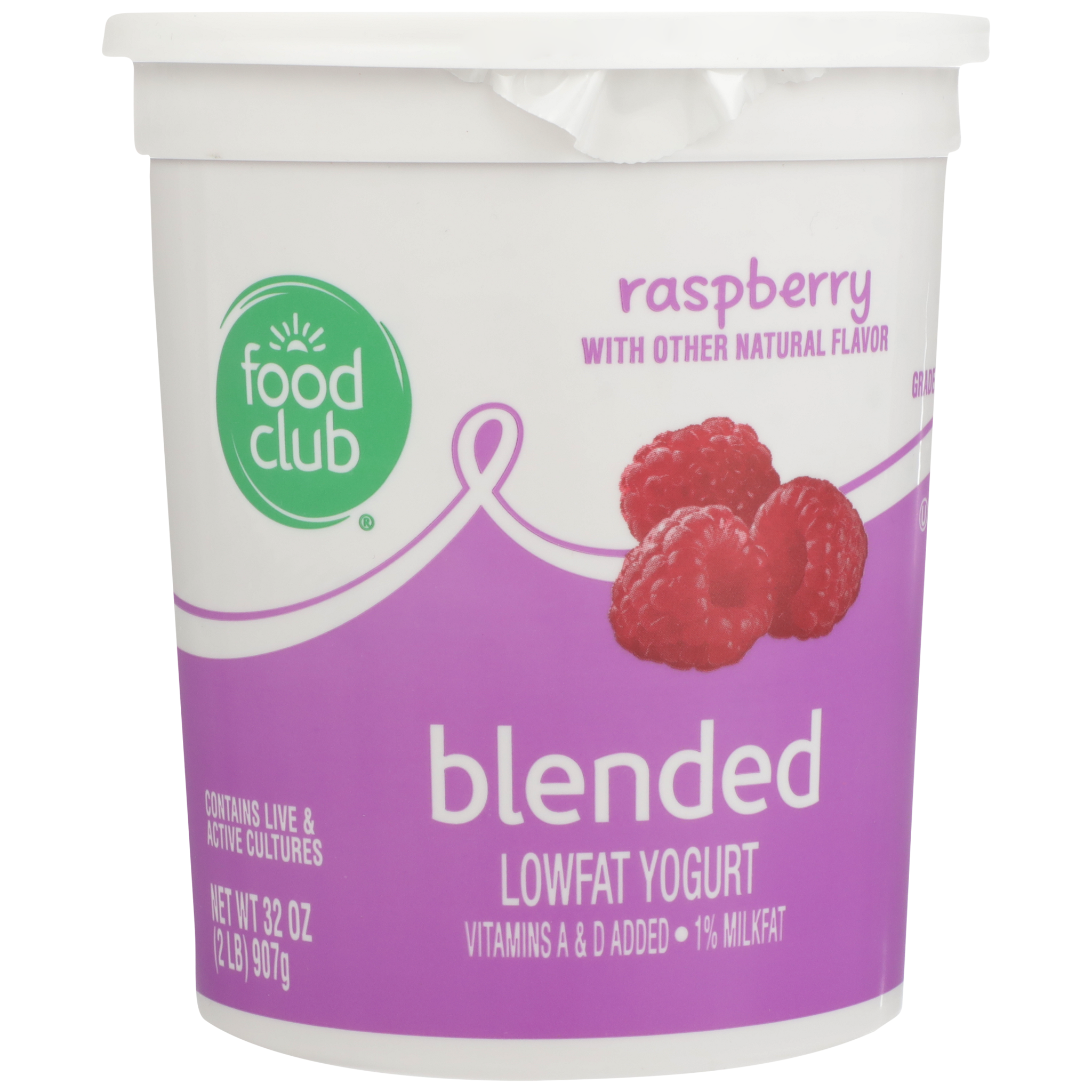 Raspberry Blended Lowfat Yogurt