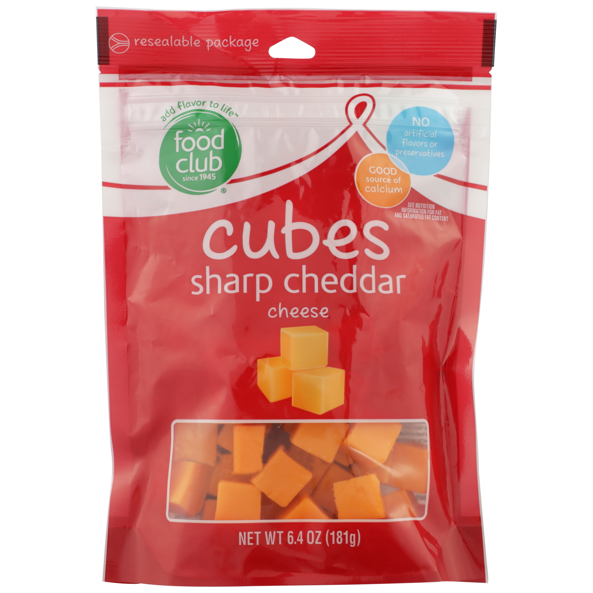 Sharp Cheddar Cheese Cubes