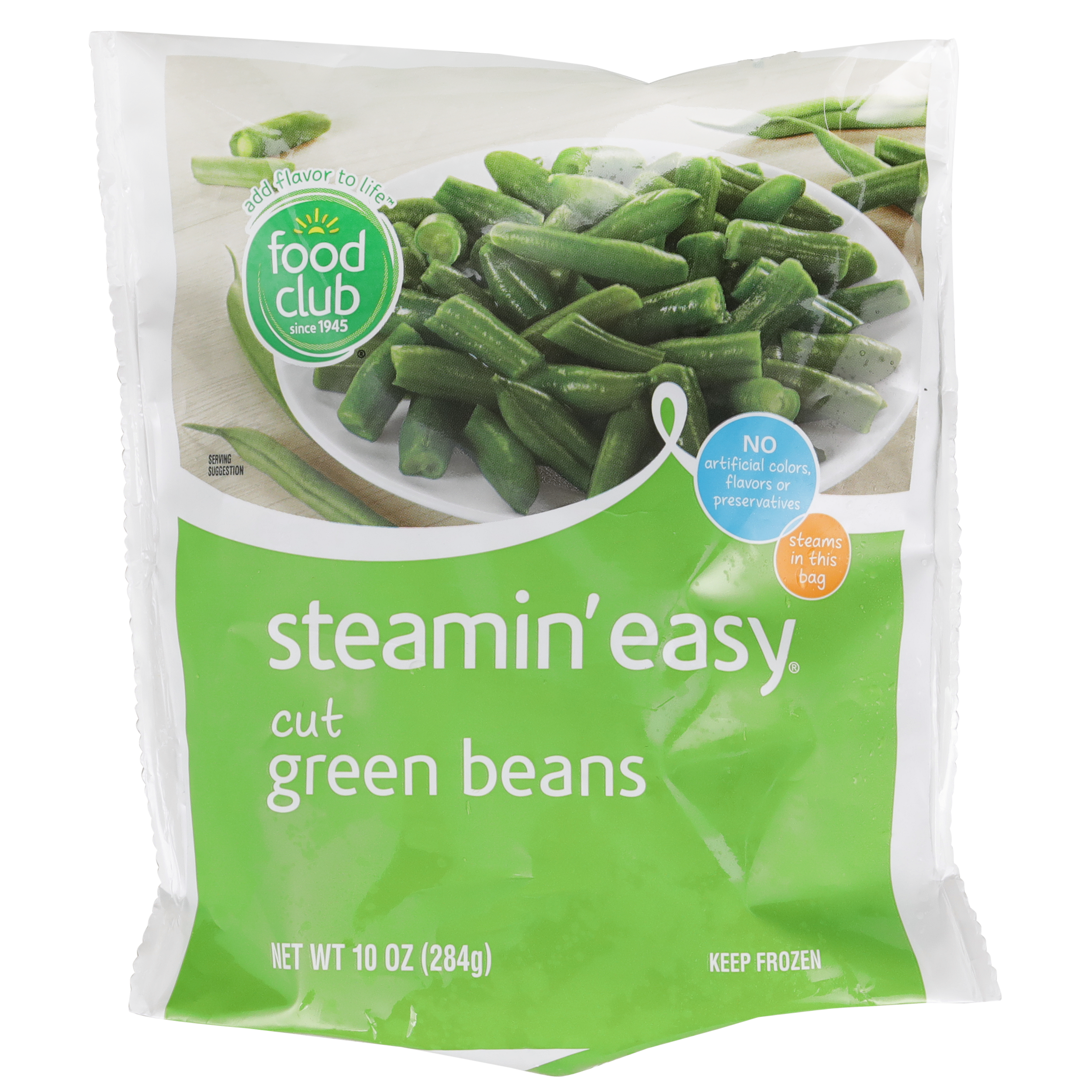 Steamin’ Easy  Cut Green Beans