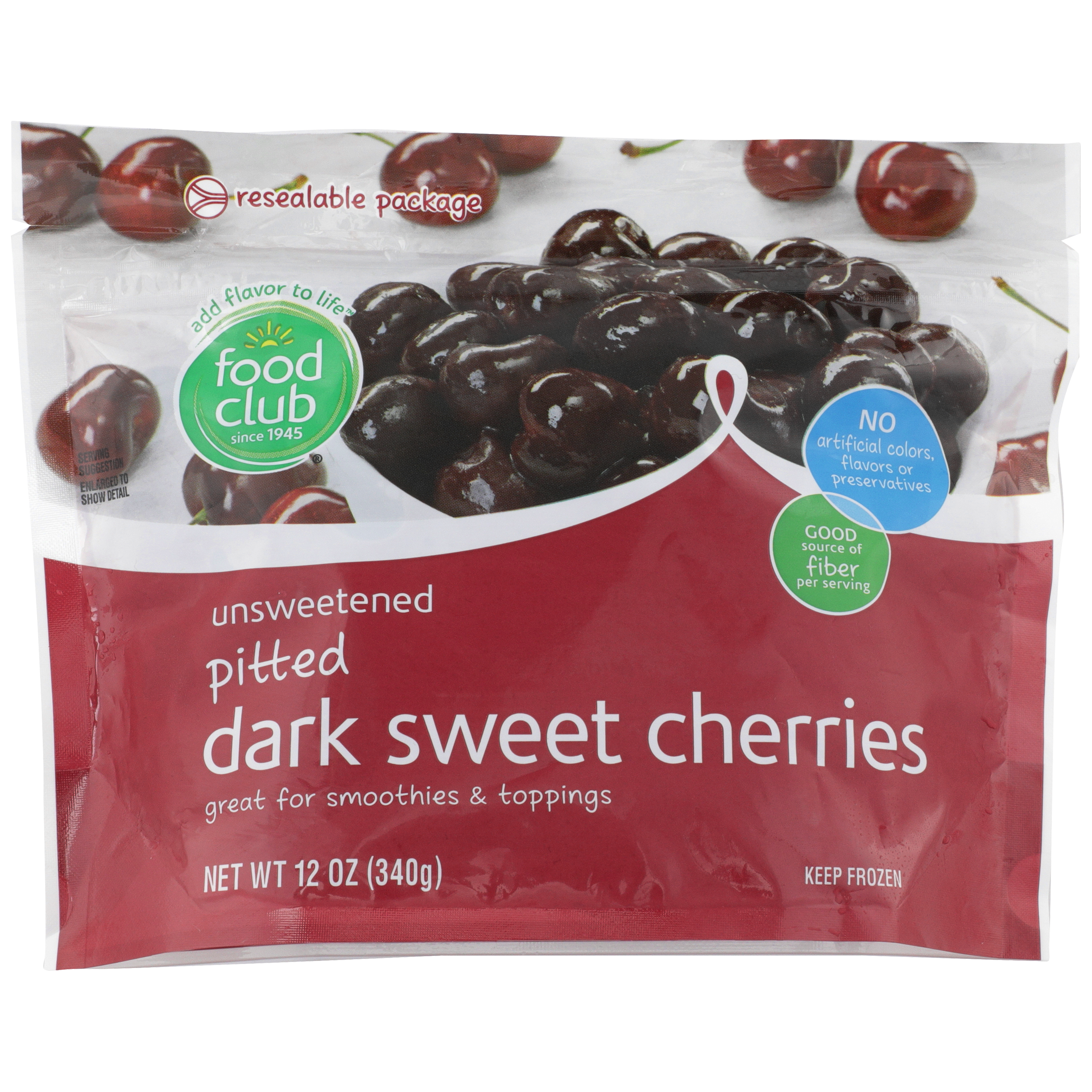 Unsweetened Pitted Dark Sweet Cherries