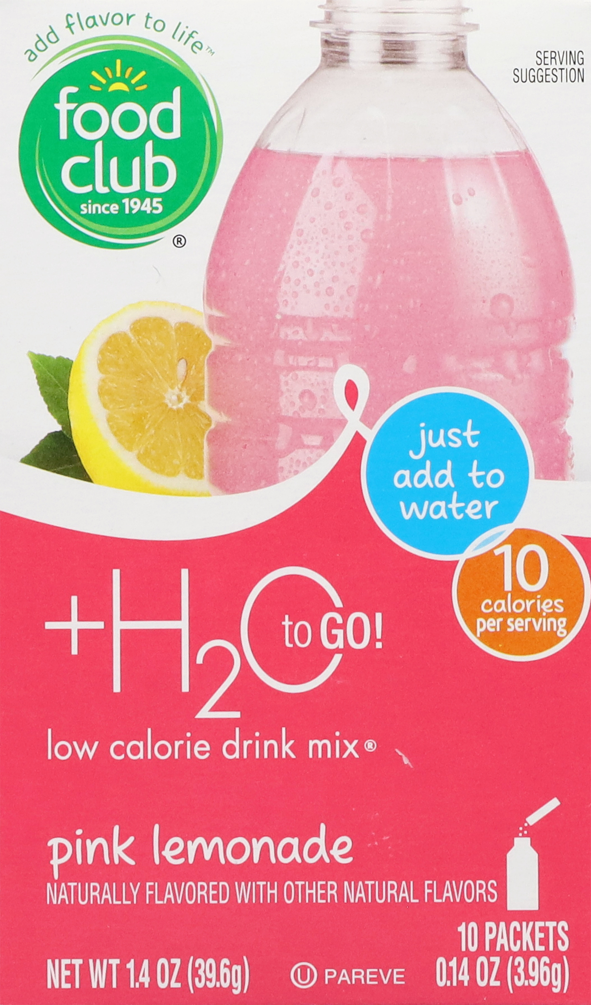 Low Calorie Pink Lemonade Drink Mix