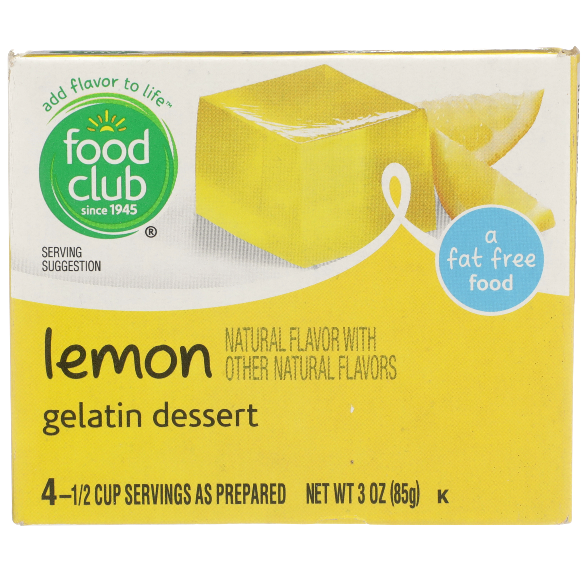 Lemon Gelatin Dessert