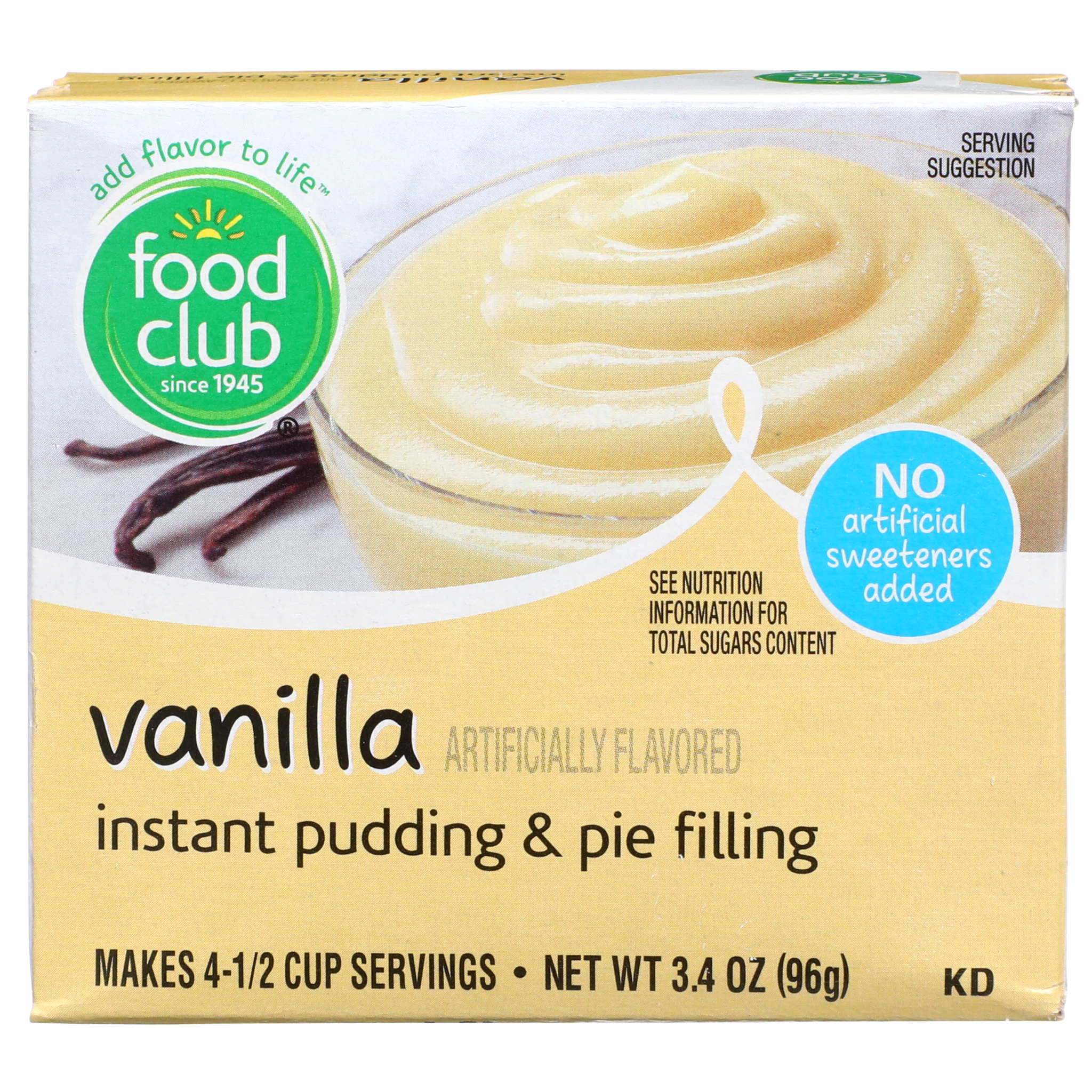 Vanilla Instant Pudding & Pie Filling