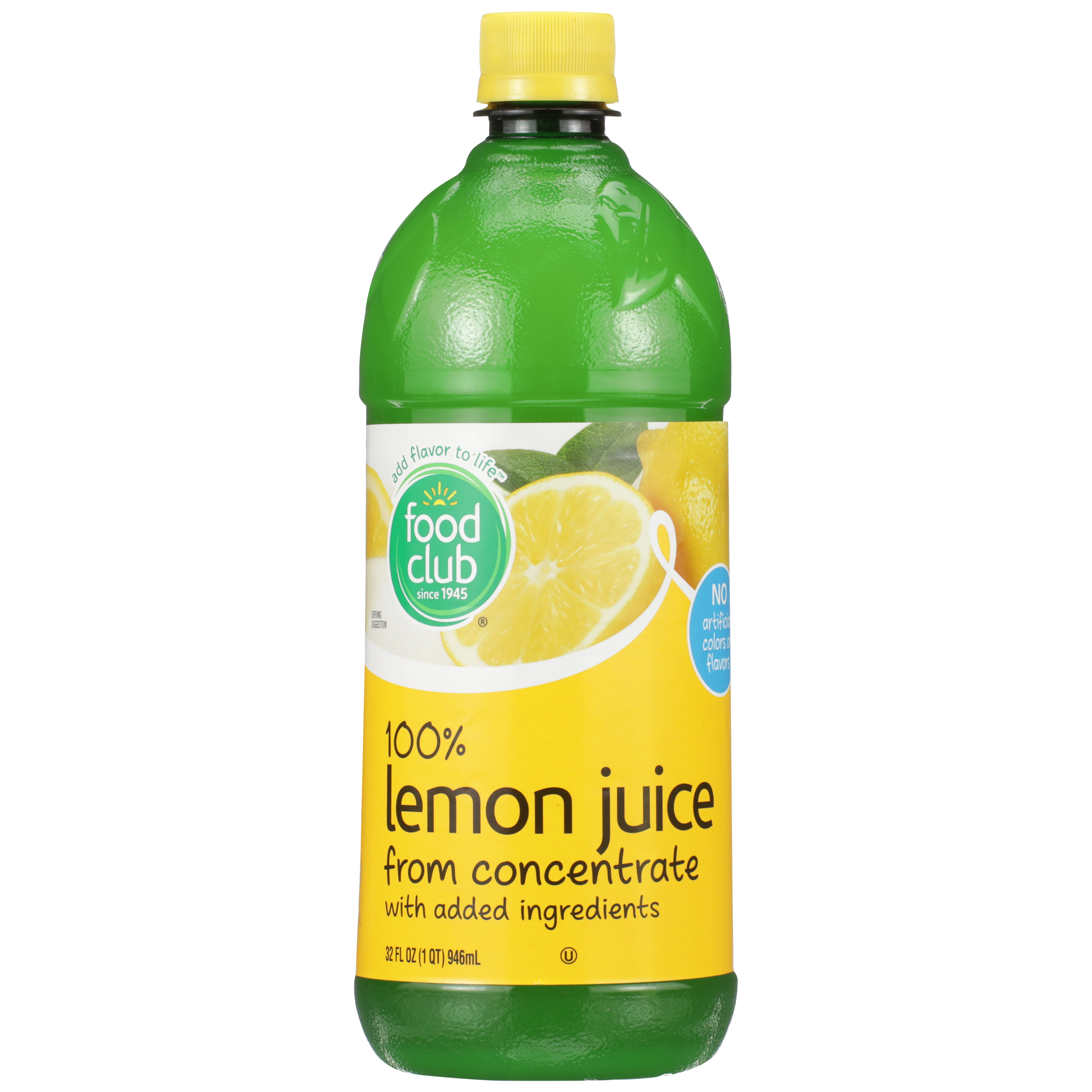 100% Lemon Juice From Concentrate With Added Ingredients