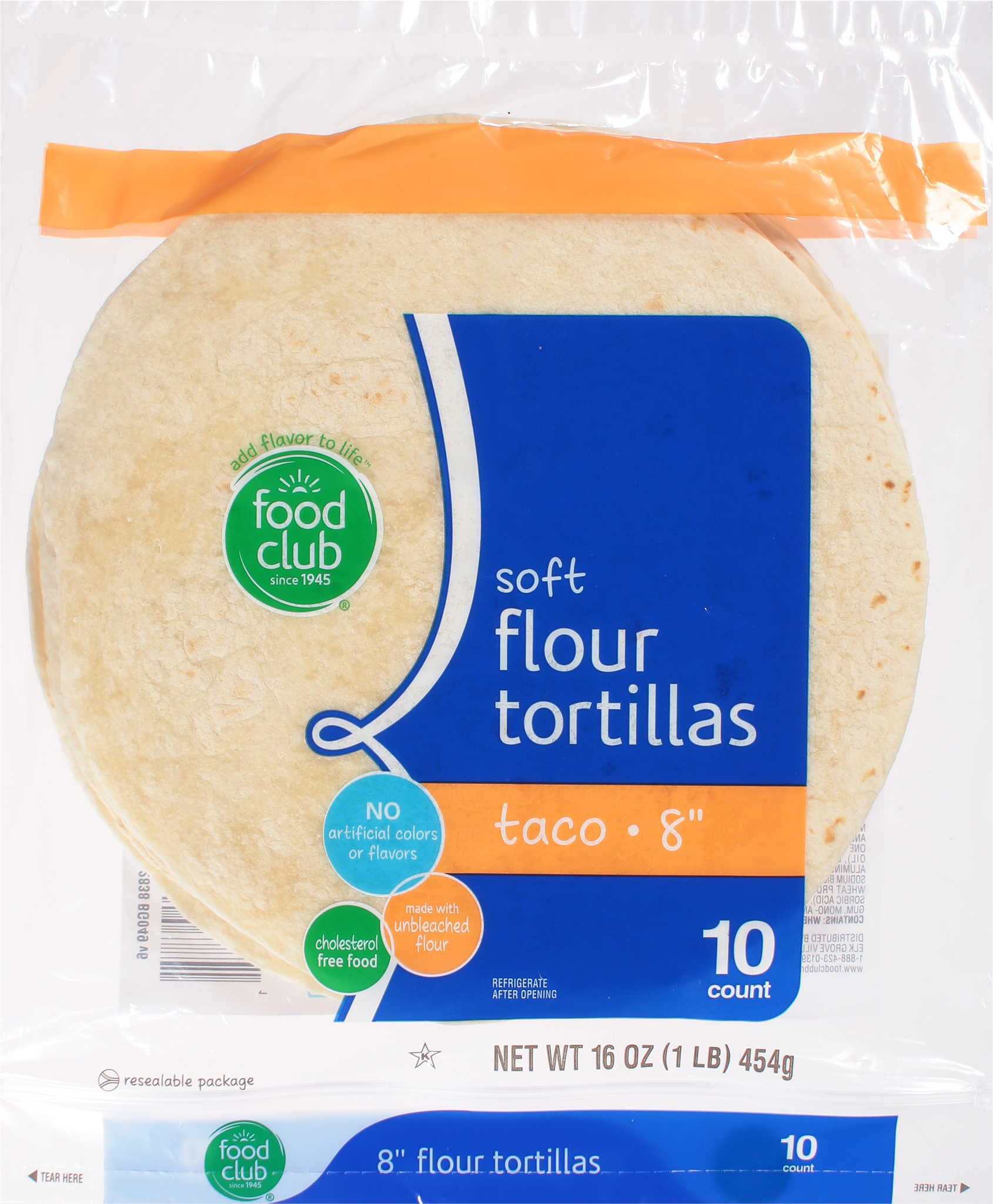 8 Inch Taco Soft Flour Tortillas