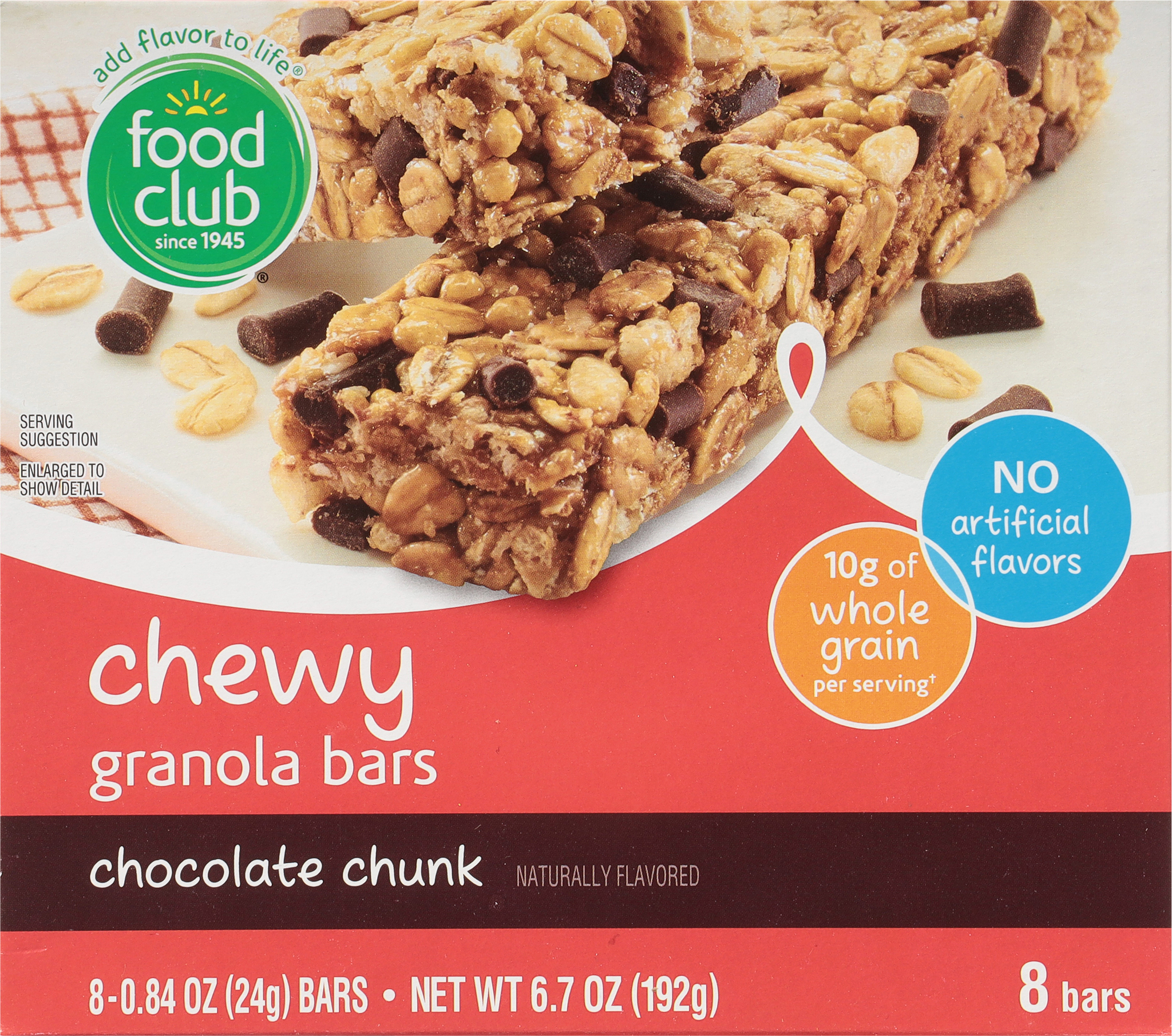 Chewy Chocolate Chunk Granola Bars