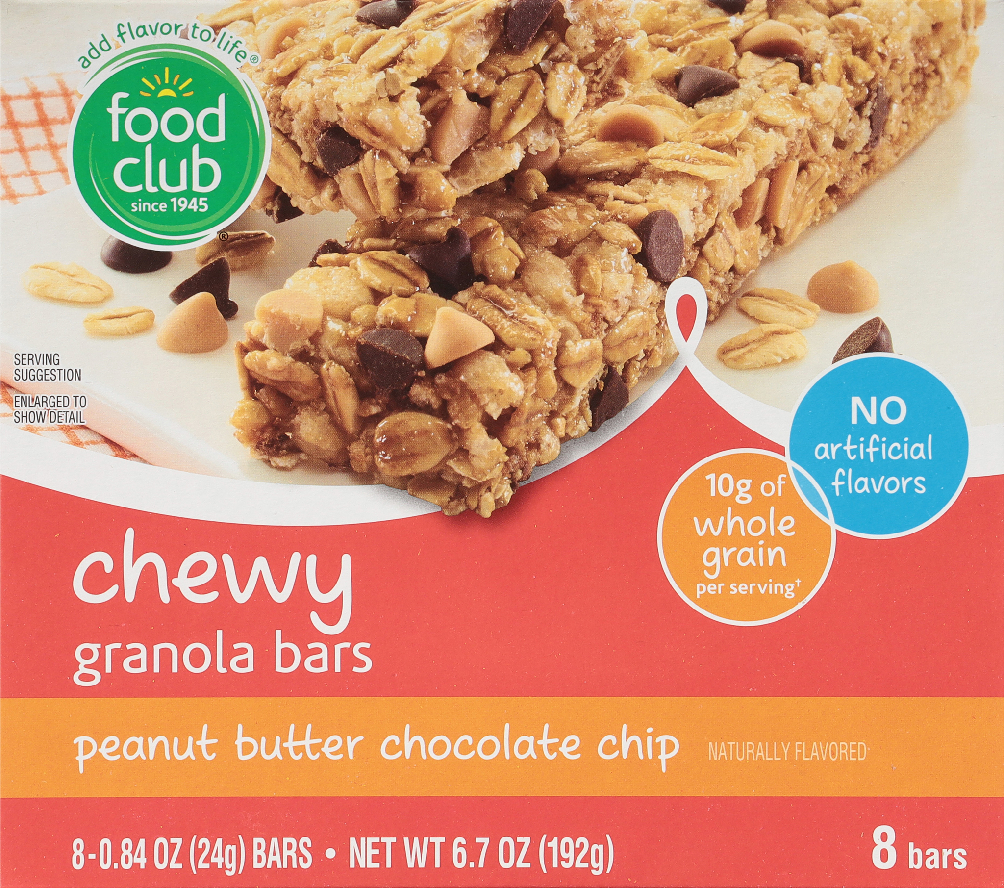 Chewy Peanut Butter Chocolate Chip Granola Bars