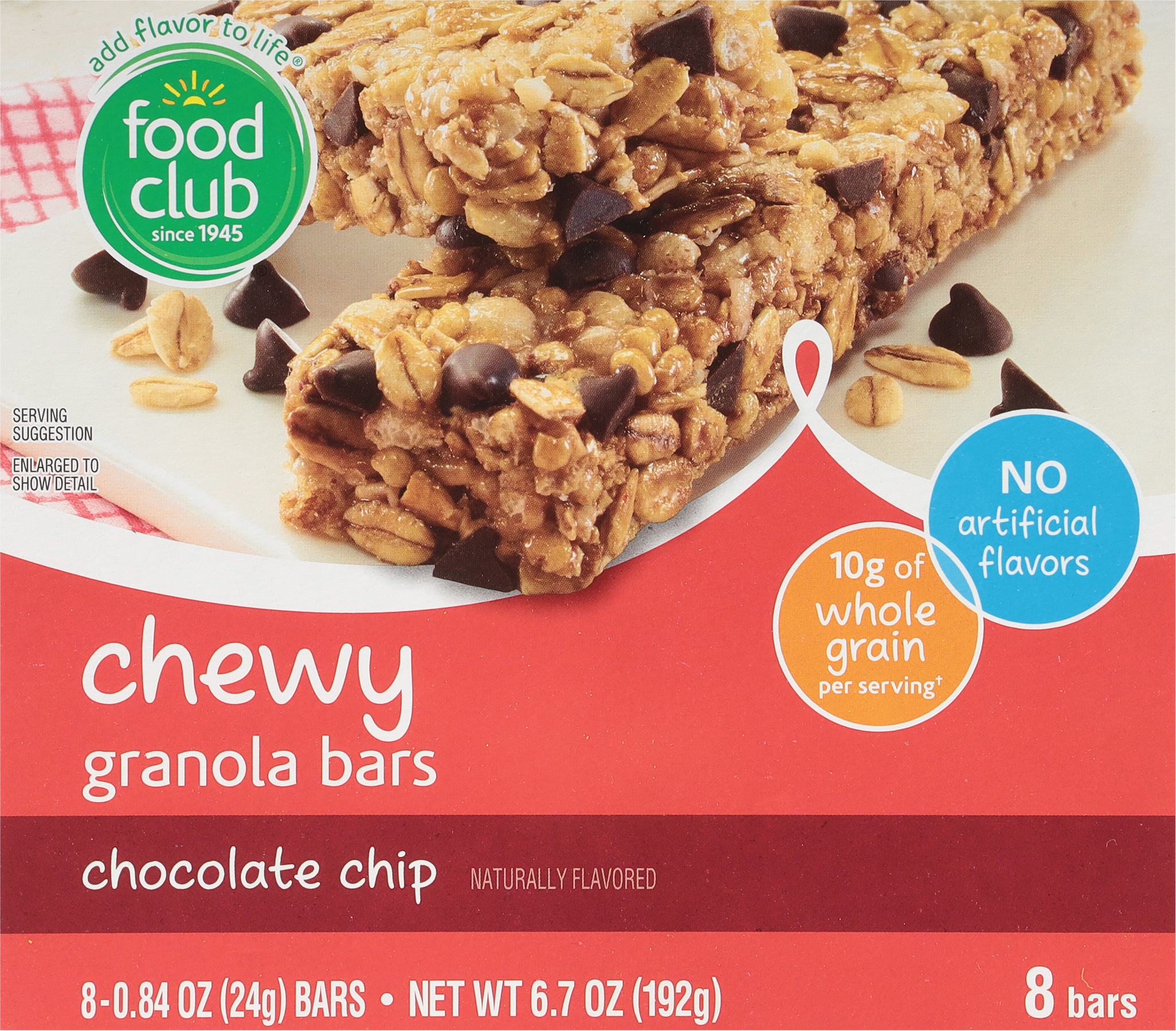 Chocolate Chip Chewy Granola Bars