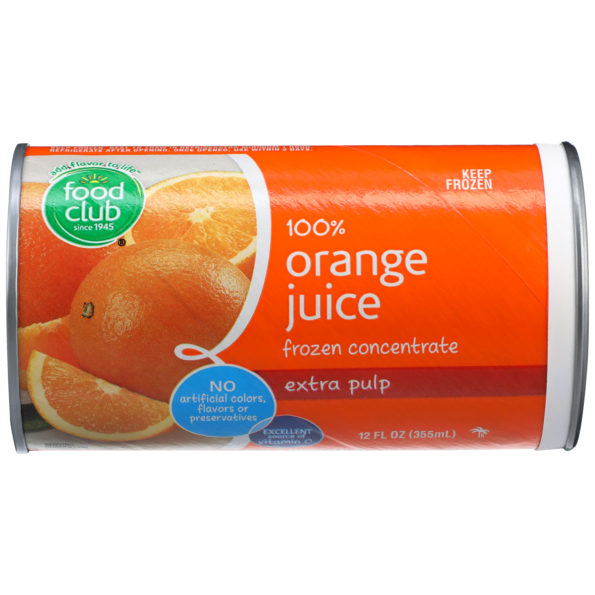 Extra Pulp 100% Orange Juice Frozen Concentrate