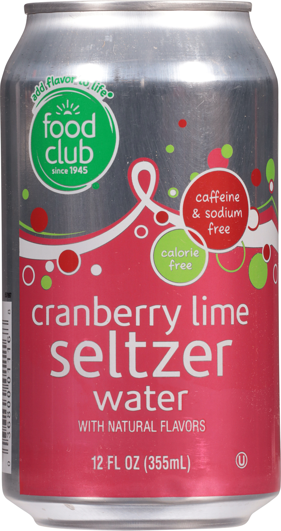 Cranberry Lime Seltzer Water