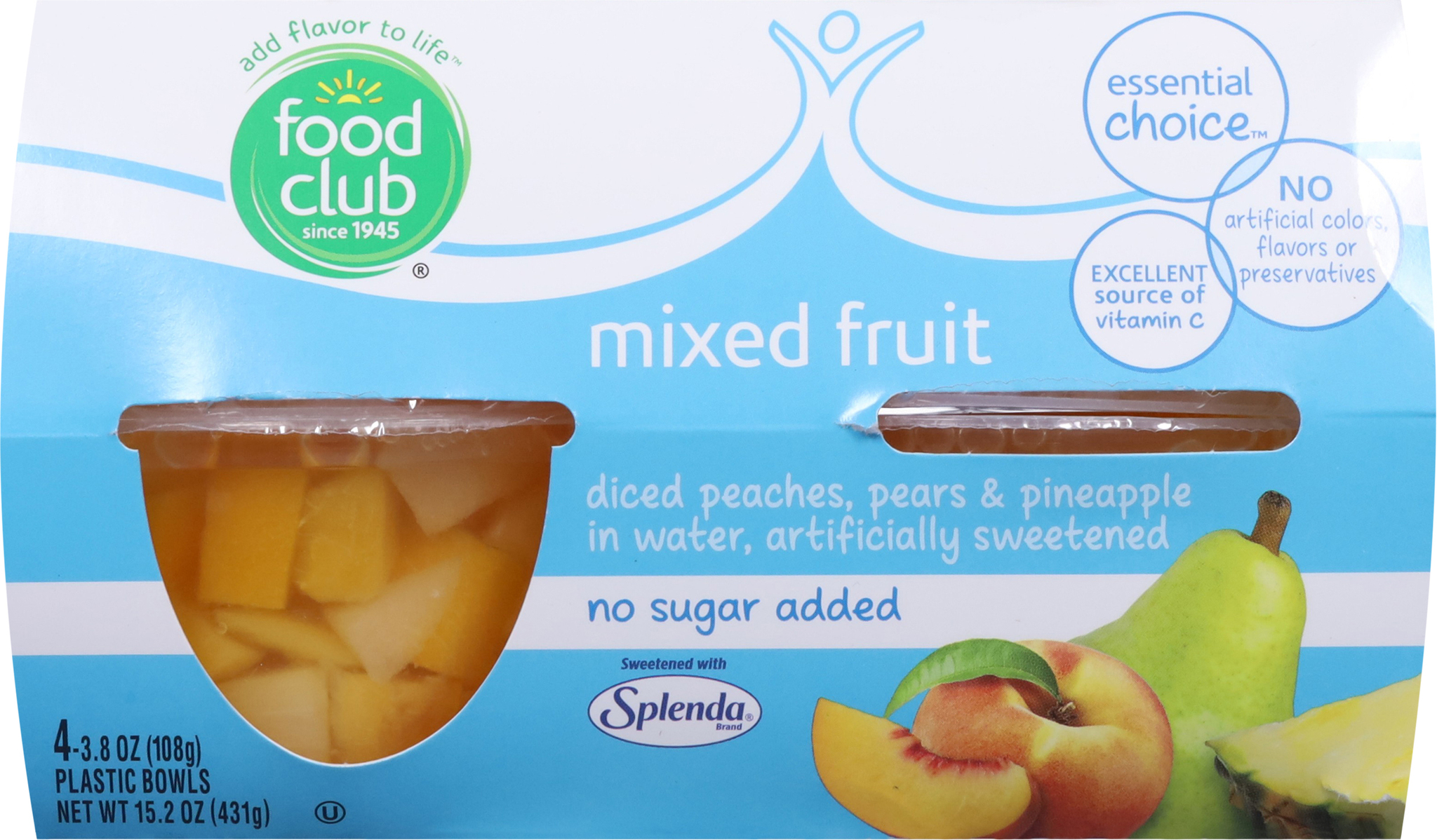 Essential Choice No Sugar Added Mixed Fruit