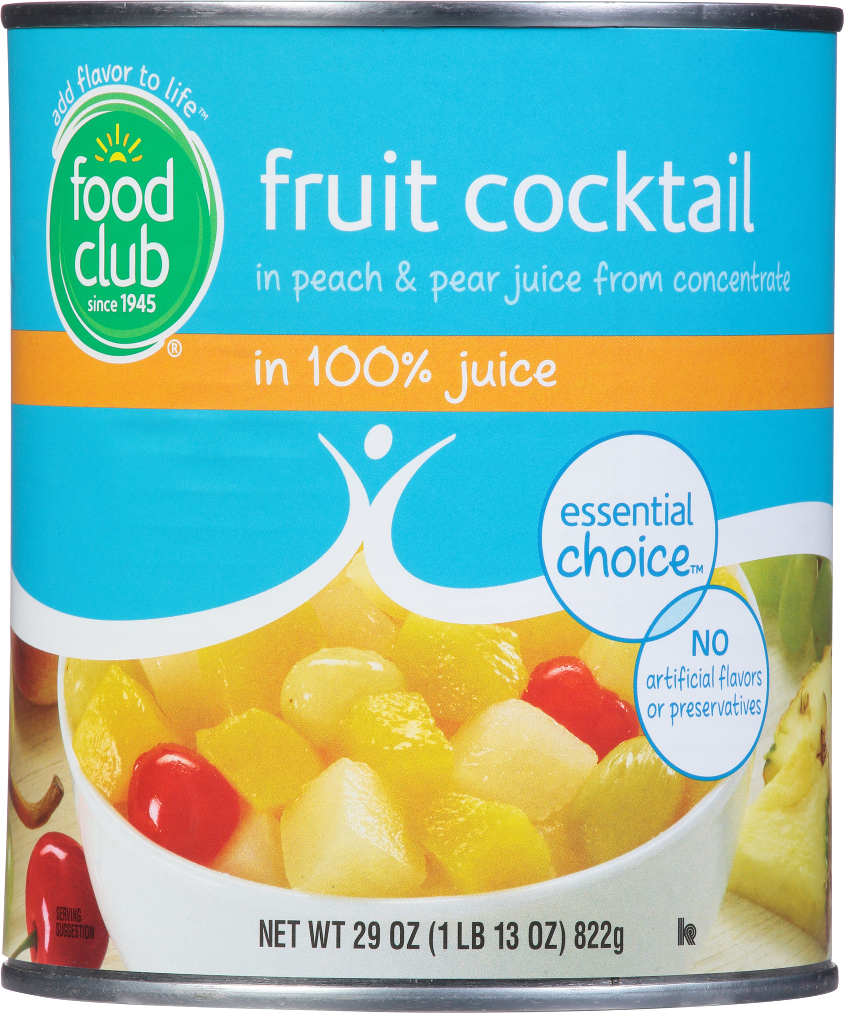 Essential Choice Fruit Cocktail in 100% Juice