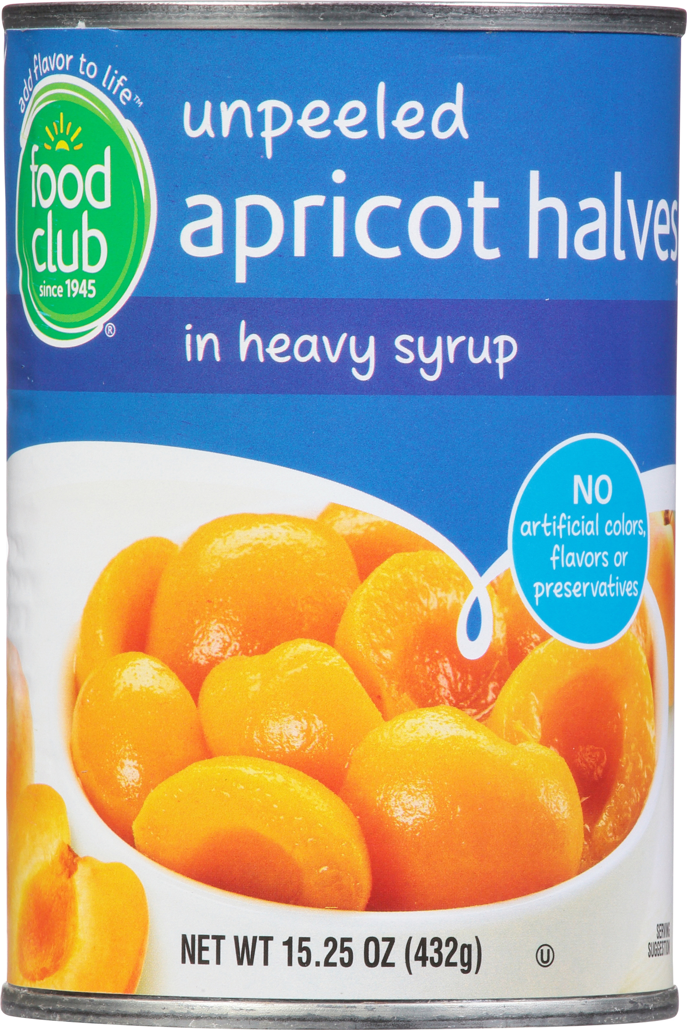 Unpeeled Apricot Halves in Heavy Syrup