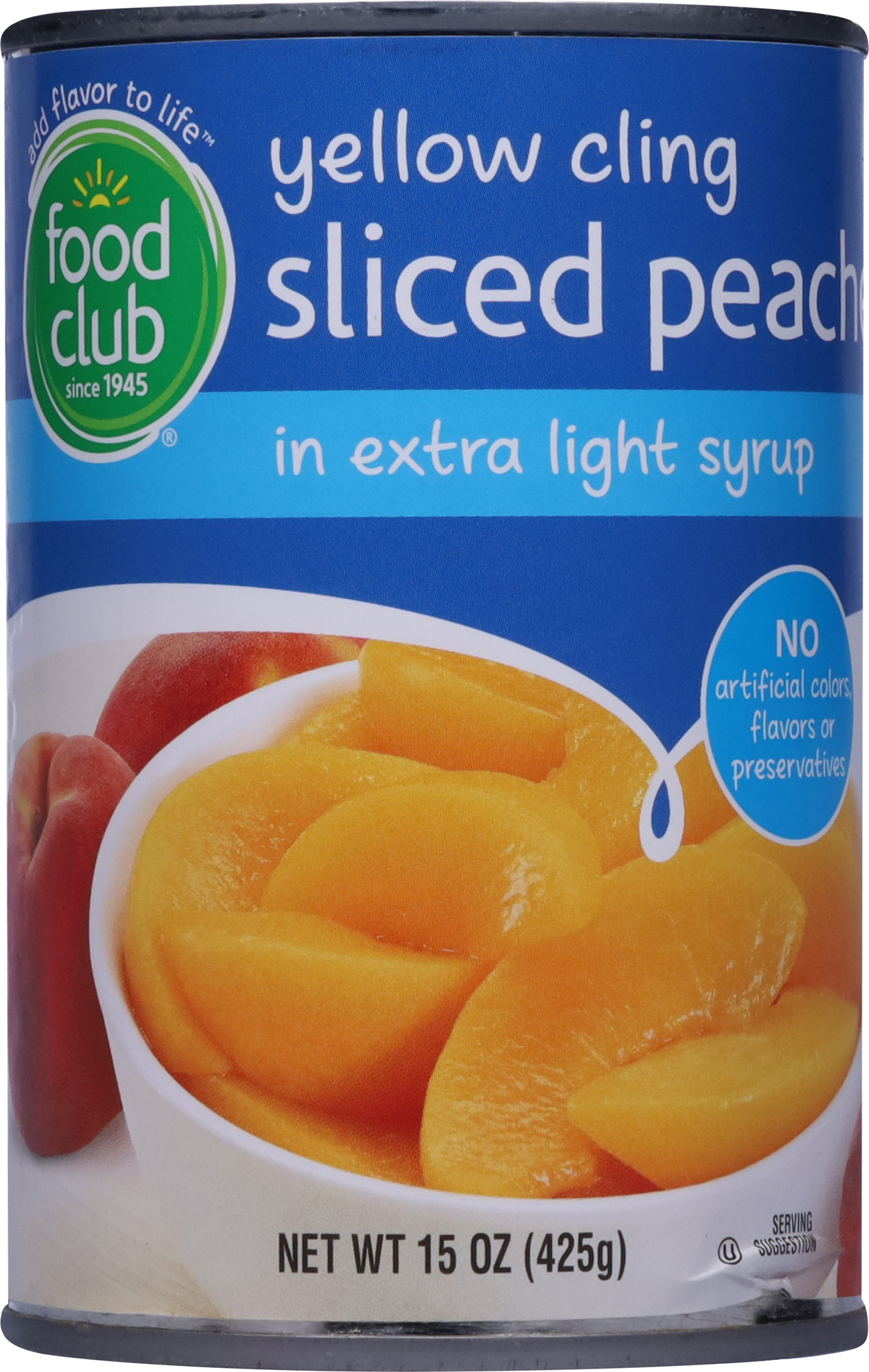 Yellow Cling Sliced Peaches in Extra Light Syrup