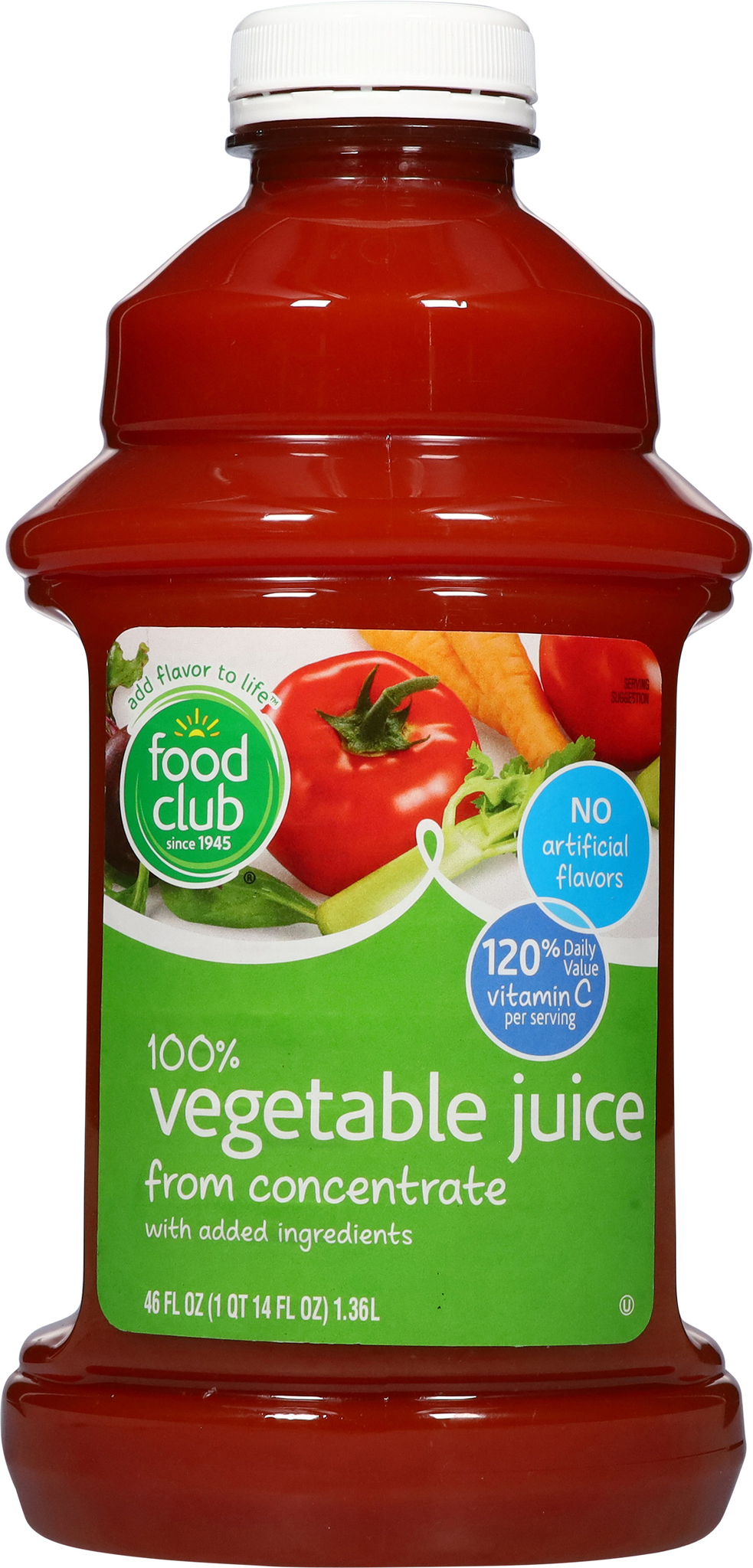 100% Vegetable Juice from Concentrate