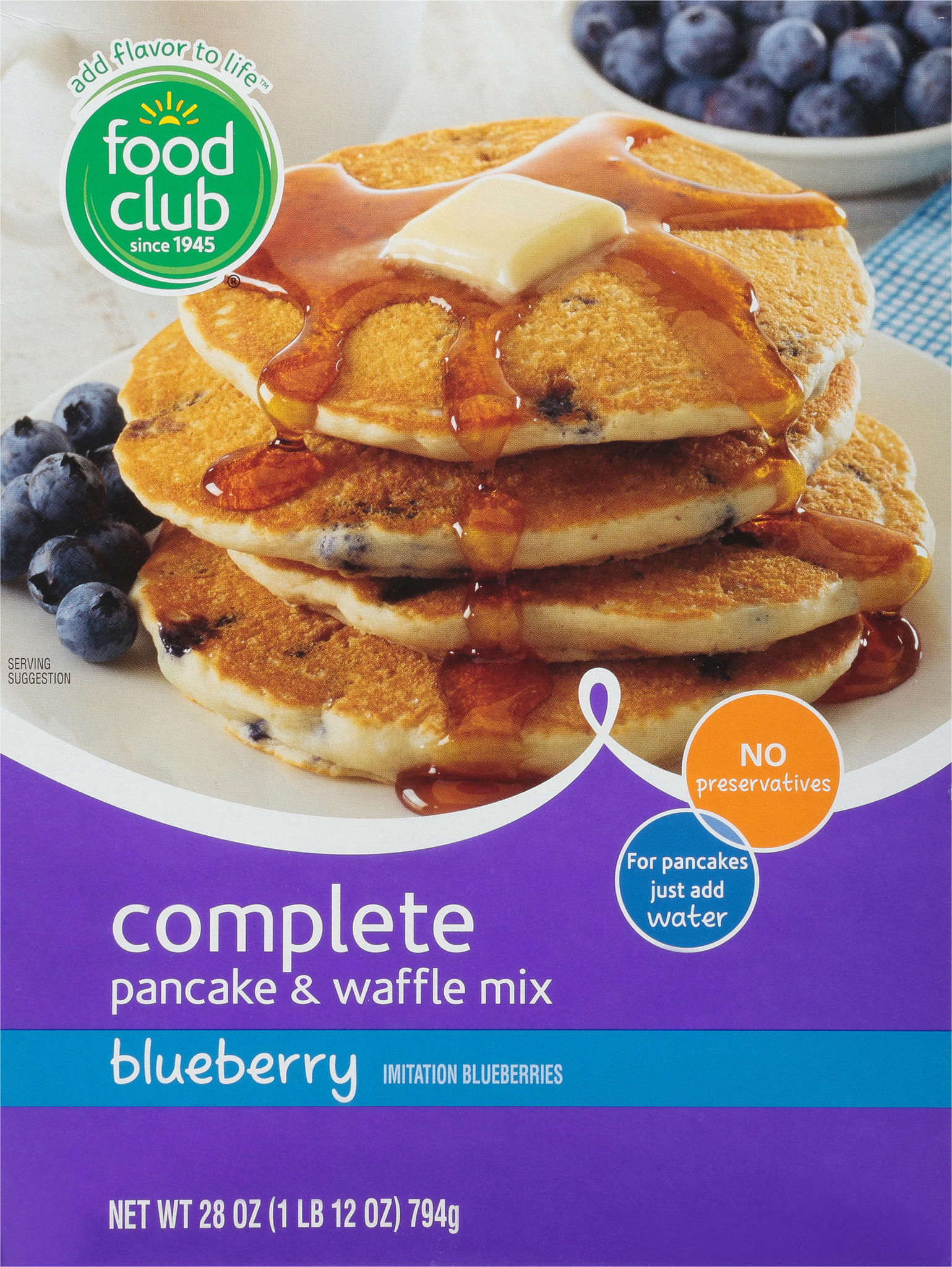 Blueberry Complete Pancake & Waffle Mix