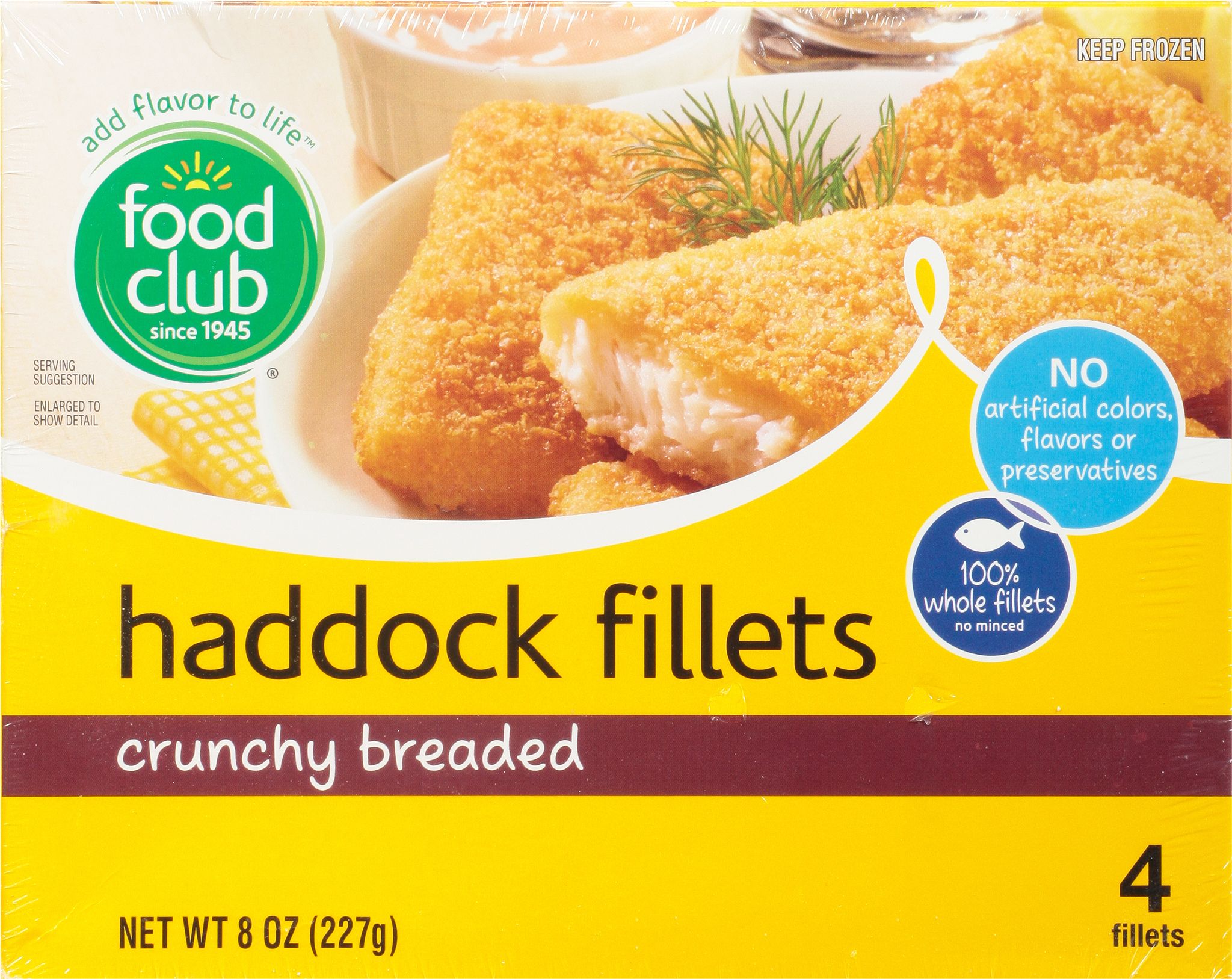 Crunchy Breaded Haddock Fillets