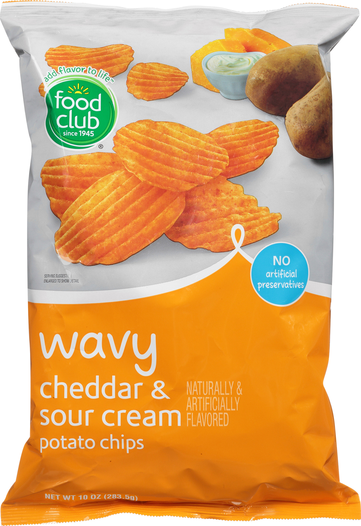 Wavy Cheddar & Sour Cream Potato Chips