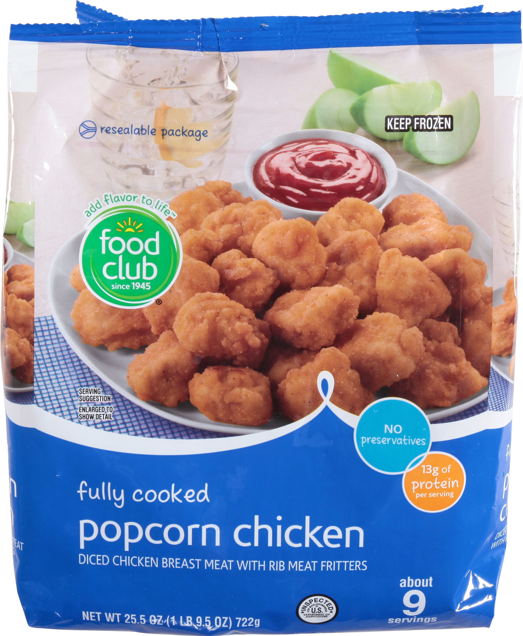 Fully Cooked Popcorn Chicken