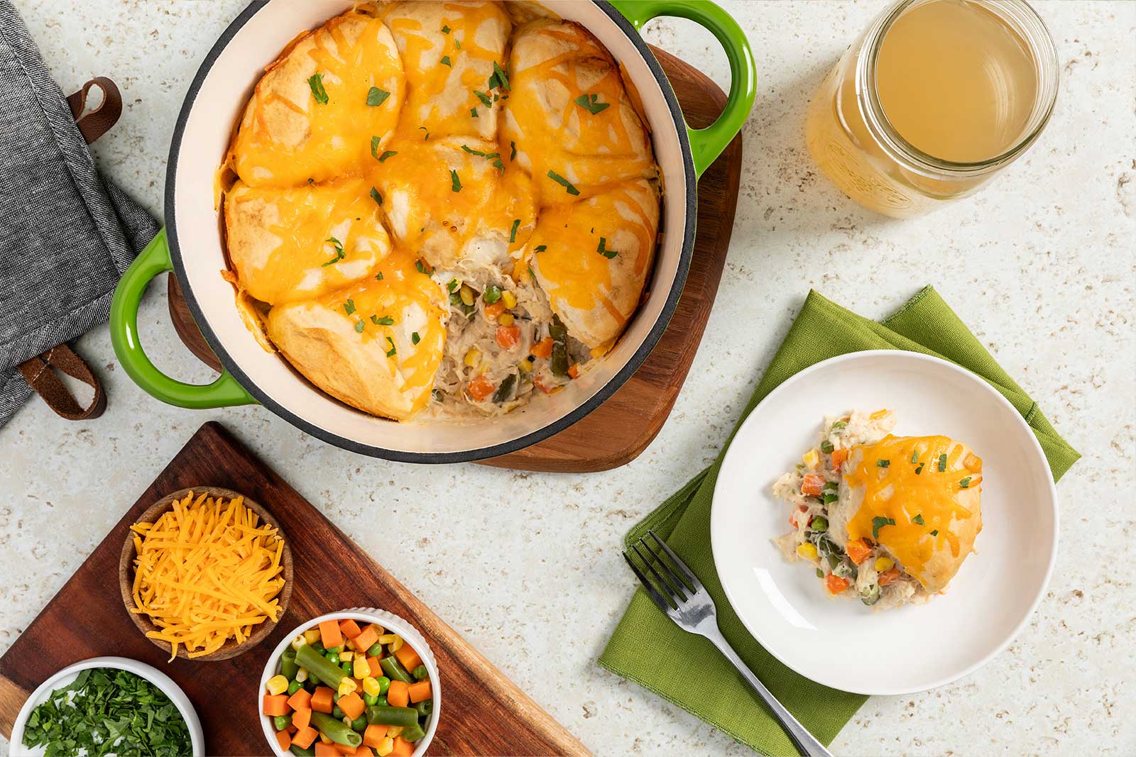 Dutch Oven Chicken Pot Pie