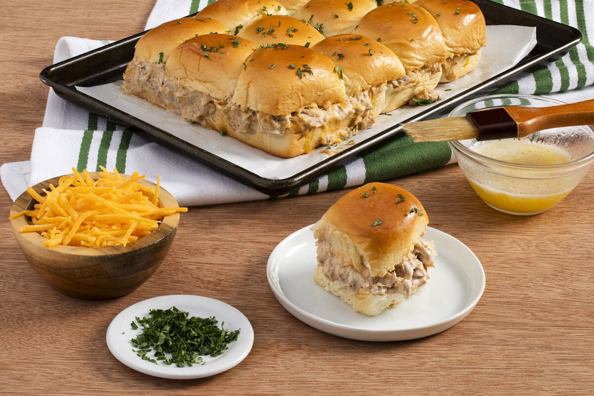 Cheesy Tuna Melt Sliders