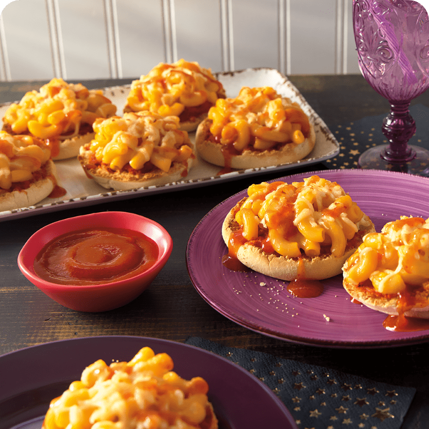 Fiery Dragon Mac & Cheese Pizzas