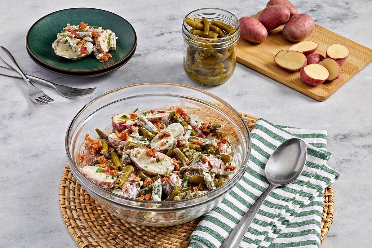Creamy Ranch Potato & Green Bean Salad