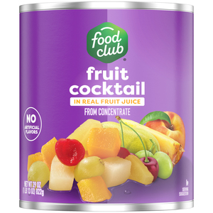 Food Club Fruit Cocktail in Real Fruit Juice 29 oz - Food Club